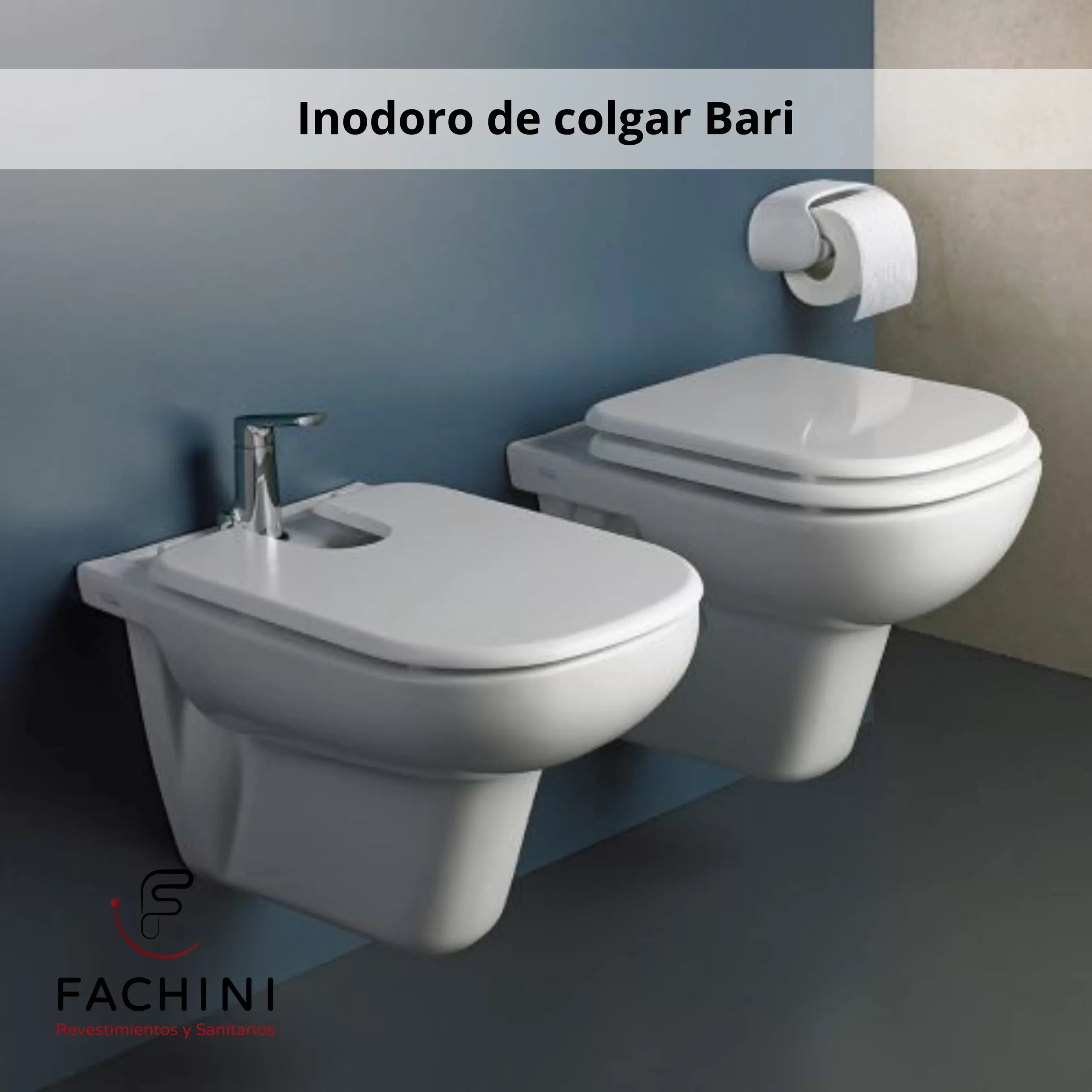 Inodoro y bidet de colgar - Línea Bari