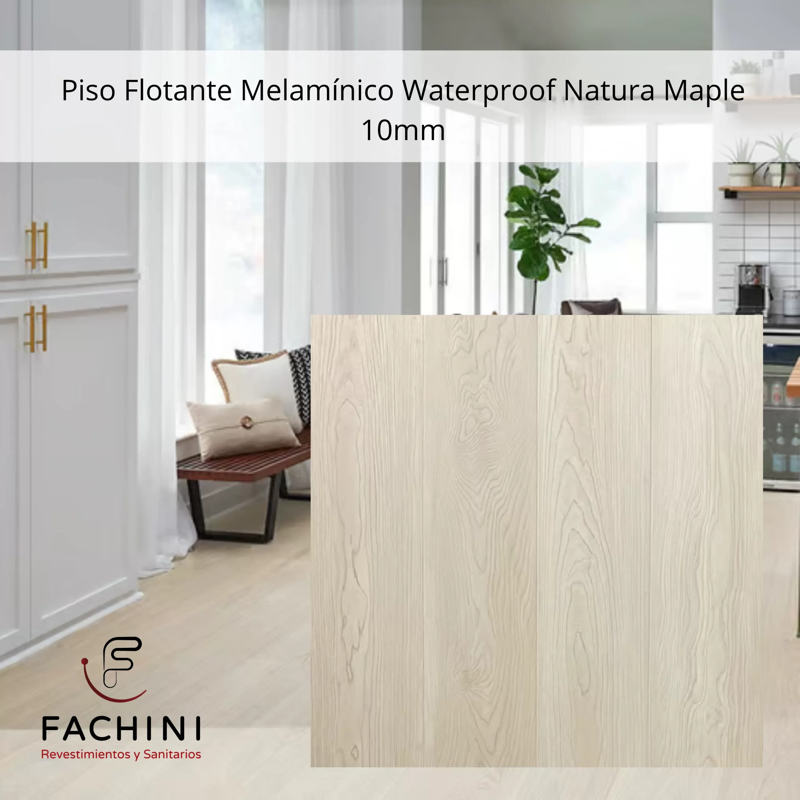 Piso Flotante Melamínico Waterproof Natura Maple 10mm