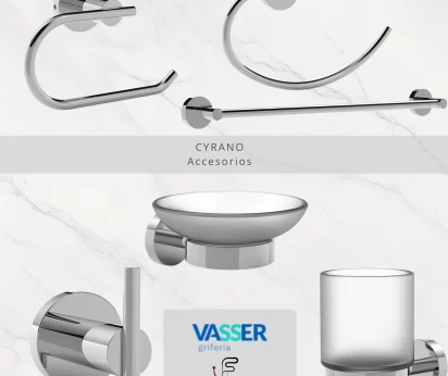 Accesorios Cyrano Cromo - Vasser